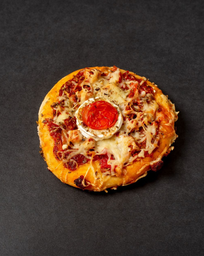 PIZZA CHORIZO CHEVRE POIVRONS