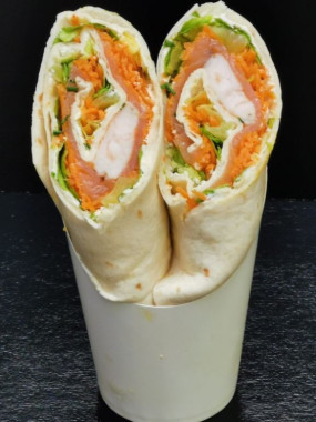 WRAP SAUMON CREVETTES